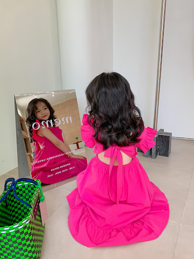 Title 16, Girls Backless Bow Dress Flounced Sleeve Ruffles