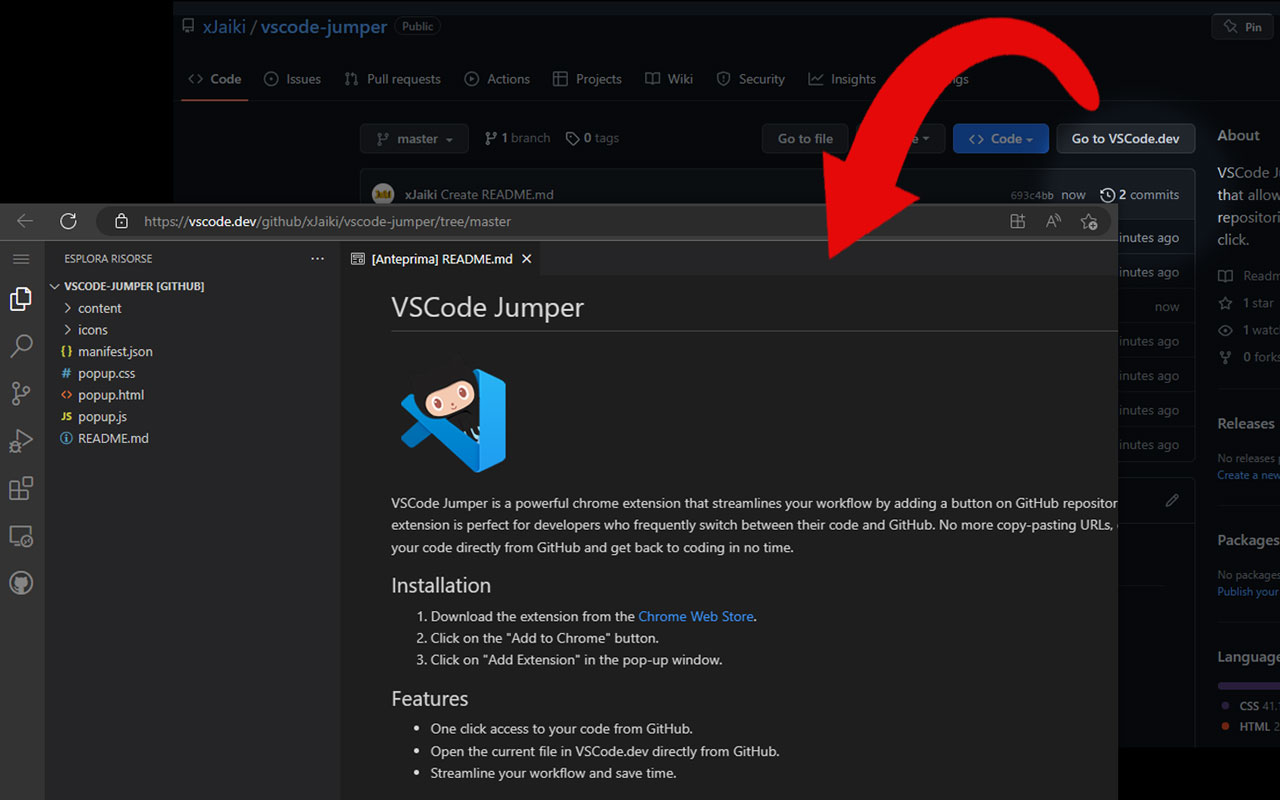 VSCode Jumper Preview image 2
