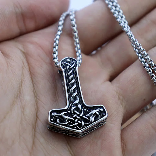 Title 3, Personality Sweater Chain Stainless Steel Retro...