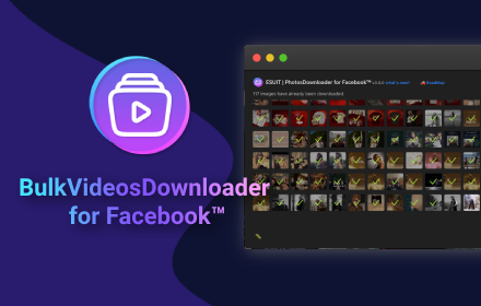 ESUIT | Bulk Videos Downloader for Facebook™ small promo image