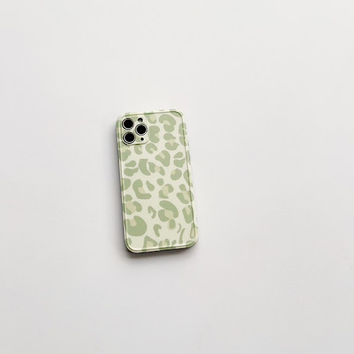 Title 4, Green Leopard Print Phone Case Compatible with ...
