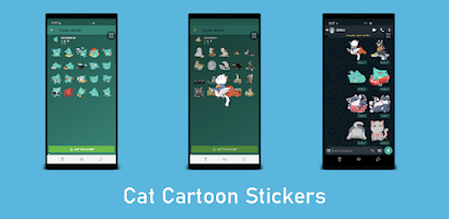 Cat Cute Cartoon Stickers WASt Screenshot