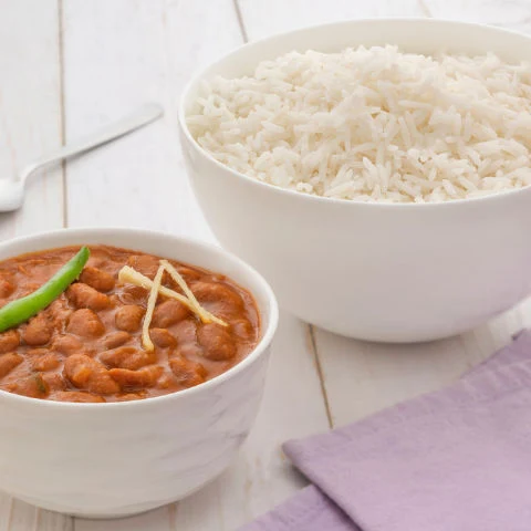 Rajma With Steamed Rice