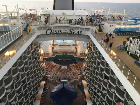 The view from our Crown Loft Suite #1730 on the Oasis of the Seas