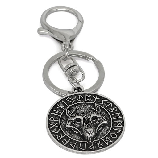 Title 5, Porte-clés tête de loup de la série Viking Allo...