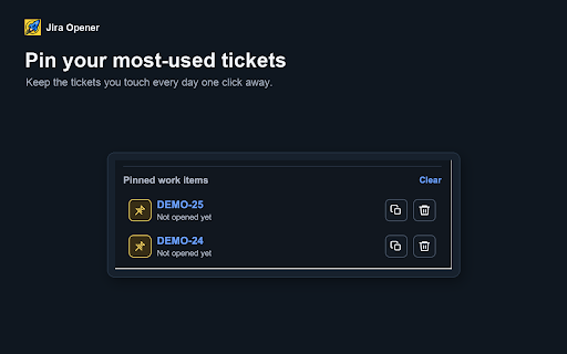 Jira Opener screenshot 3