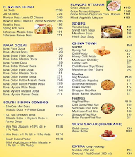 Flavors Dosai menu 2