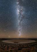 Milky Way over the !Xaus pan.