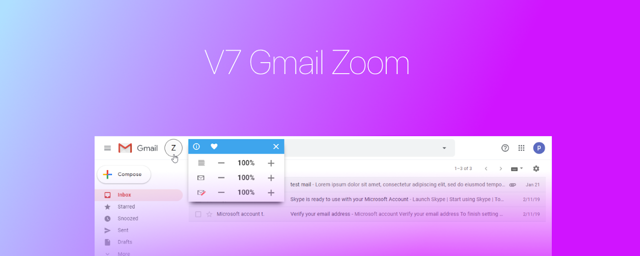 V7 Gmail Zoom Preview image 0