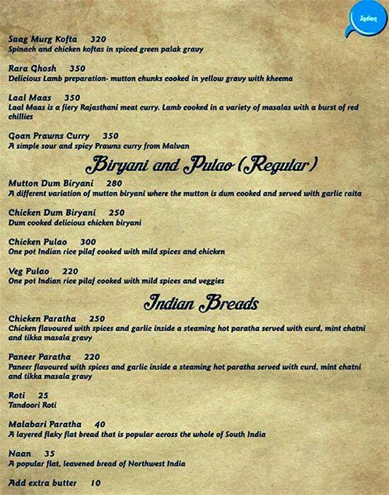 Cafe 12 menu 