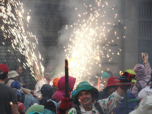 Correfoc The Fire Run Barcelona Spain 2010