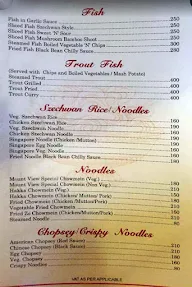 Mount View Restaurant menu 8