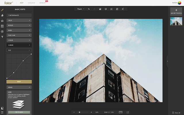 Fotor Photo Editor chrome extension