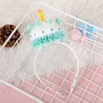 Wave dot green hair band