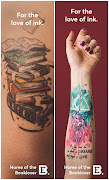 These bookmarks featuring literary-inspired tattoos are part of the Exclusive Books ‘For the Love of Ink’ campaign.