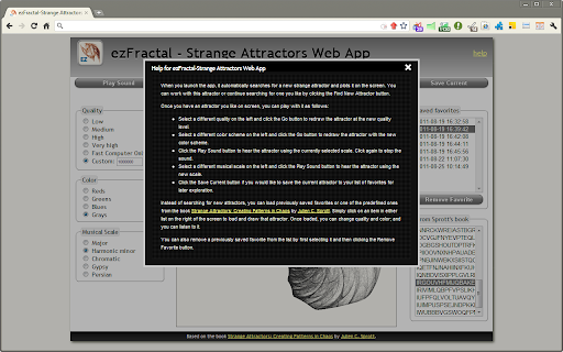 ezFractal - Strange Attractors App