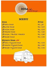 Dosa Inc menu 6