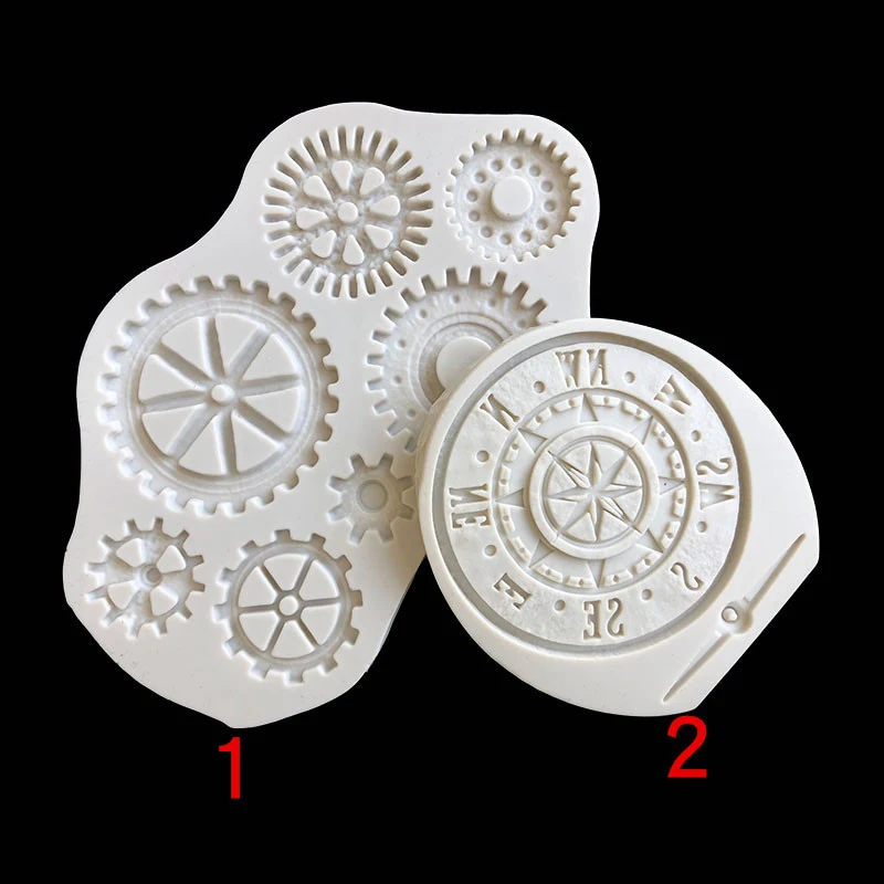 DIY Retro Gear Onderdelen Accessoire Epoxy Mal Kompas, creëer unieke sieraden en decoraties met een vleugje nostalgie.