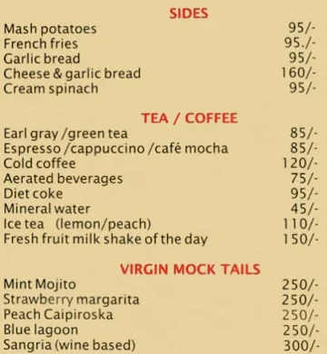 Delifresh Bakery & Cafe menu 