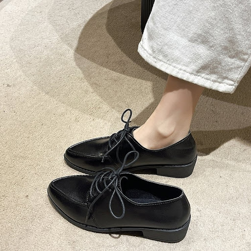 Title 13, Pointed-toe Lace British Style Casual Womens S...