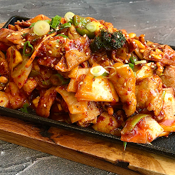 Spicy Stirfried Pork Belly (Jeyyuk Bokkeum)