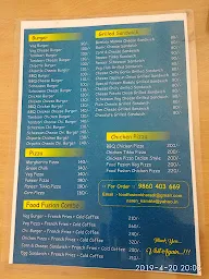 Food Fusion menu 1