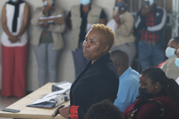 Social Development Minister Lindiwe Zulu seen in Mdantsane Nu7 during her visit together with her local countepart MEC Siphokazi Mani-Lusithi where they met with Nonceba Pamla who lost her 19 year old daughter Yonela in the floods that hit BCMM.