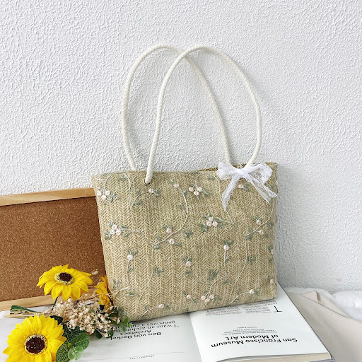 Title 5, Fashionable new womens all-match bow woven bag...