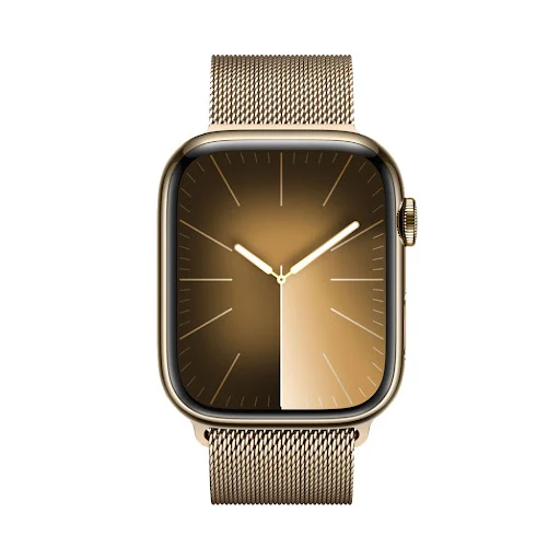 Đồng hồ Apple Watch Series 9 4G 45mm Gold (Vỏ Thép Dây Thép) (MRMU3SA/A)