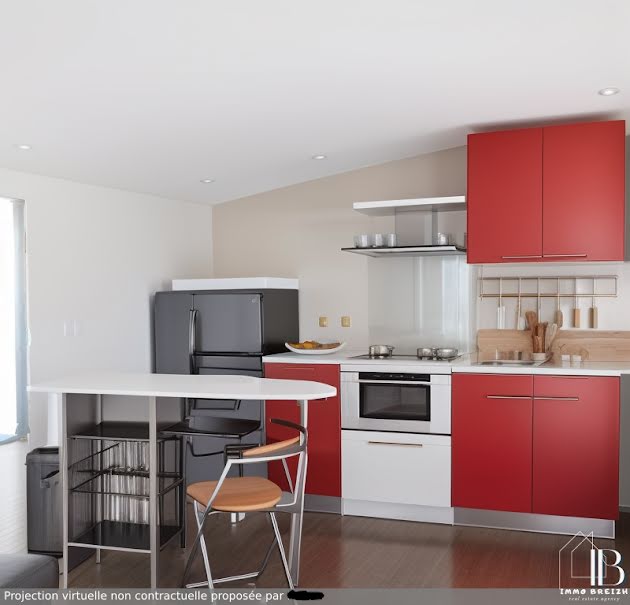 Vente appartement 1 pièce 17.22 m² à Brest (29200), 59 360 €