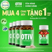 Combo 4 Hộp Otiv 30 Viên Tặng 1 Chai 15 Viên - Cải Thiện Mất Ngủ, Đau Nửa Đầu