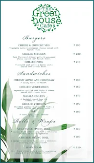 The Greenhouse Cafe menu 3