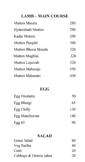 Lambsters Multi Cuisine Restaurant menu 