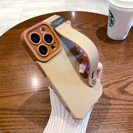 Title 5, Vertical Pattern Phone Case with Wrist Strap Br...