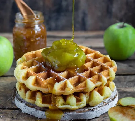 Green Apple Caramel Waffle