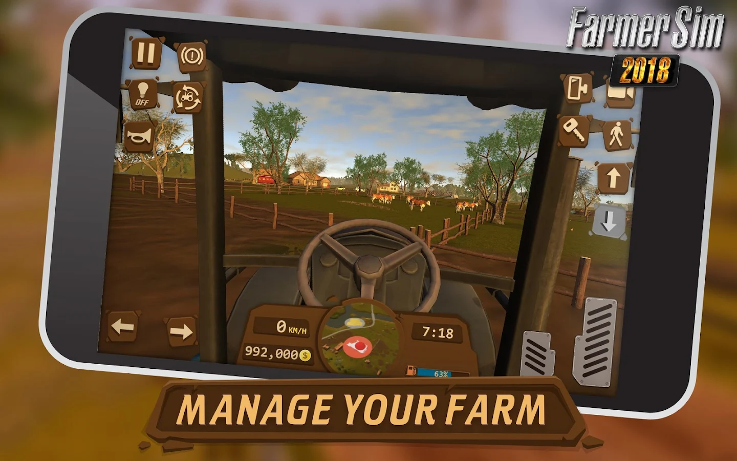   Farmer Sim 2018- 스크린샷 