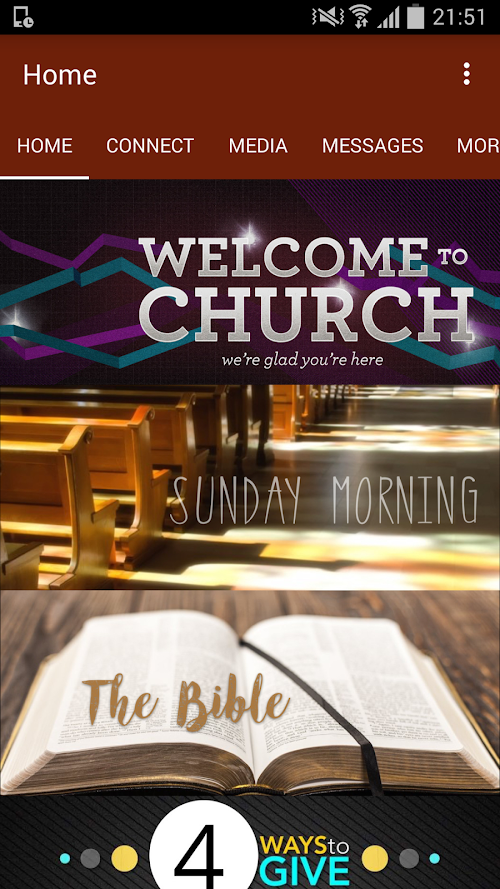 Android application Blackhawk Church App screenshort