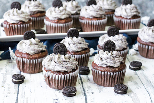 Death by Oreo Cupcakes ready to be enjoyed!