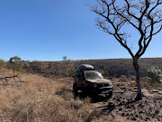 On top of a plateau in the Waterberg mountains on day 1 of the Marakele national park eco 4x4 trail.