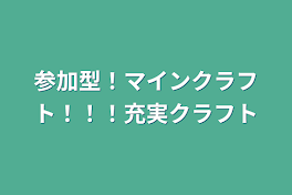 参加型！マインクラフト！！！充実クラフト