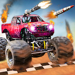 Cover Image of Télécharger Monster Truck Death Race 2019: Car Shooting Games 1.5 APK