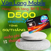 Sim Vina 4G D500 Tặng 5.5Gb/Tháng Trọn Gói 1 Năm Không Nạp Tiền Duy Trì Kho 2