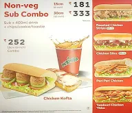 Subway menu 3