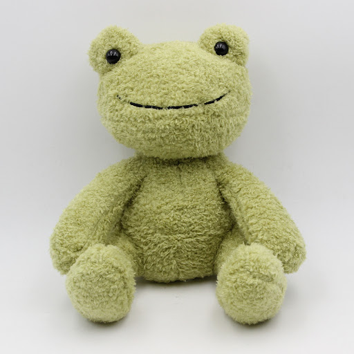 Title 3, Green Cute Little Frog Plush Toy Ragdoll Girl L...