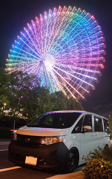 ステップワゴンのRPステップワゴン・仮想USDM・チーメンとコラボにカメ活・天保山観覧車コラボ・#GWに関するカスタム事例の投稿画像1枚目
