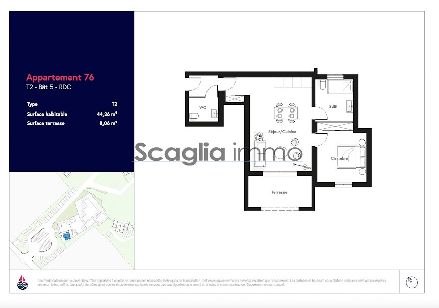 Vente appartement 2 pièces 44.3 m² à Lecci (20137), 287 000 €