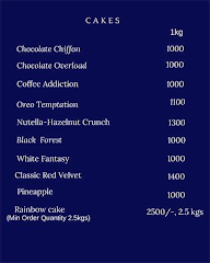 Sugar Therapy menu 3