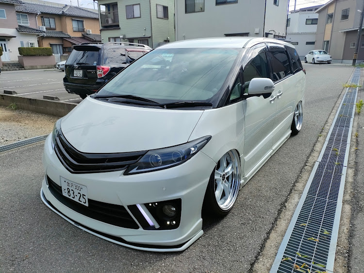 エスティマの白エス他県組・清水マリンパーク・全オフに関するカスタム事例の投稿画像1枚目