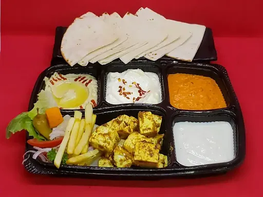 Paneer Open Shawarma Platter (34 Gm Protein, Olive Oil Marination)