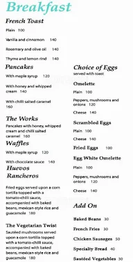 The White Room - Coffee & Kitchen menu 2